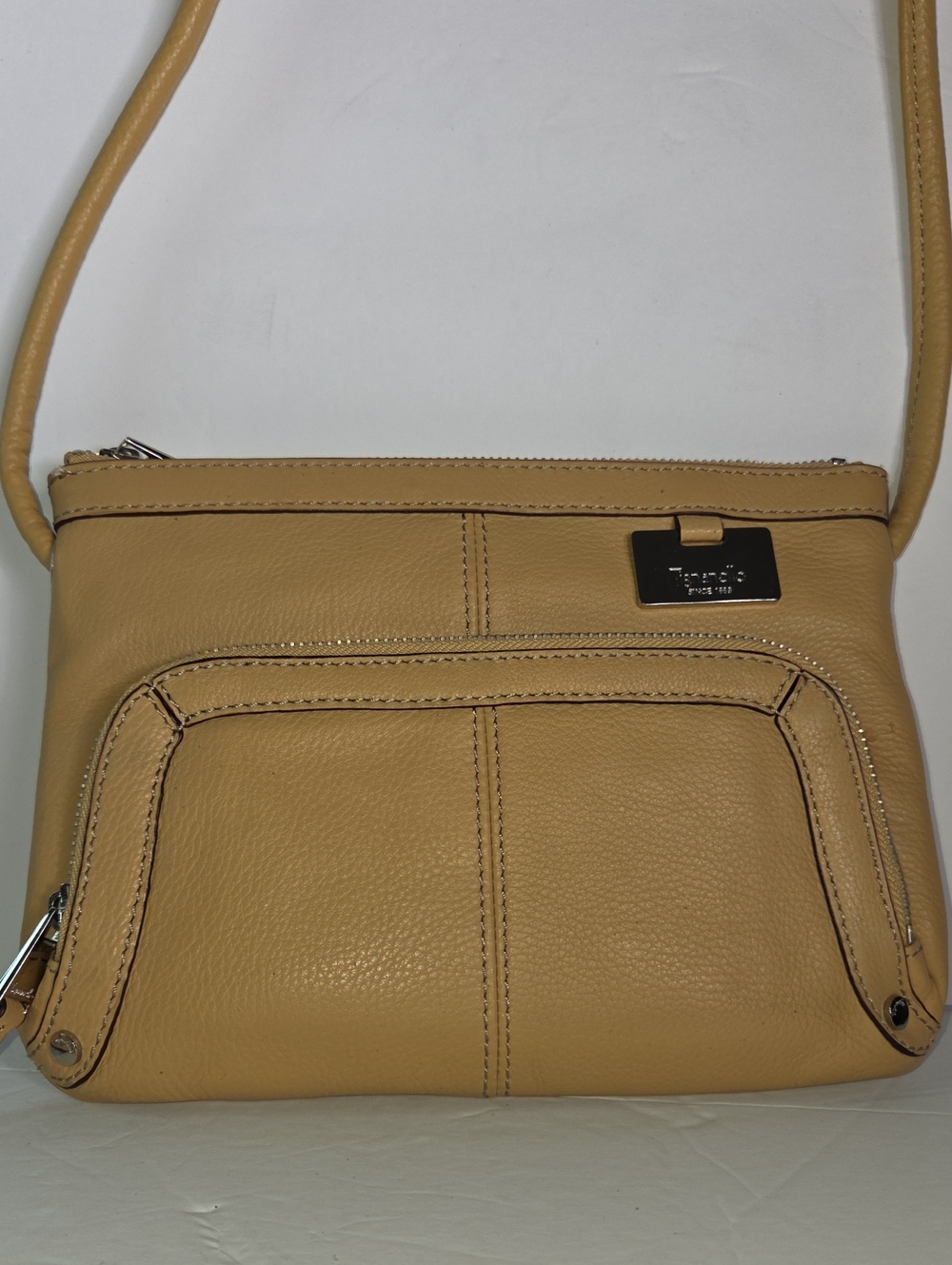 Tignanello Women's Tan Leather Crossbody Bag